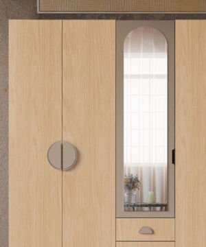 Ladin 5 Kapaklı Gardrop / Dolap / Komple MDF