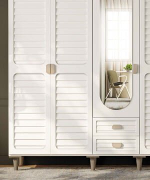 Lavanta 5 Kapaklı Gardrop / Dolap / Komple MDF