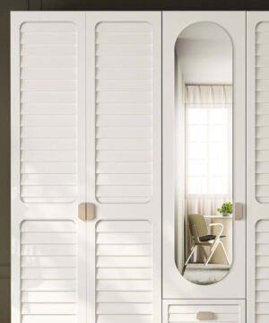 Lavanta 5 Kapaklı Gardrop / Dolap / Komple MDF