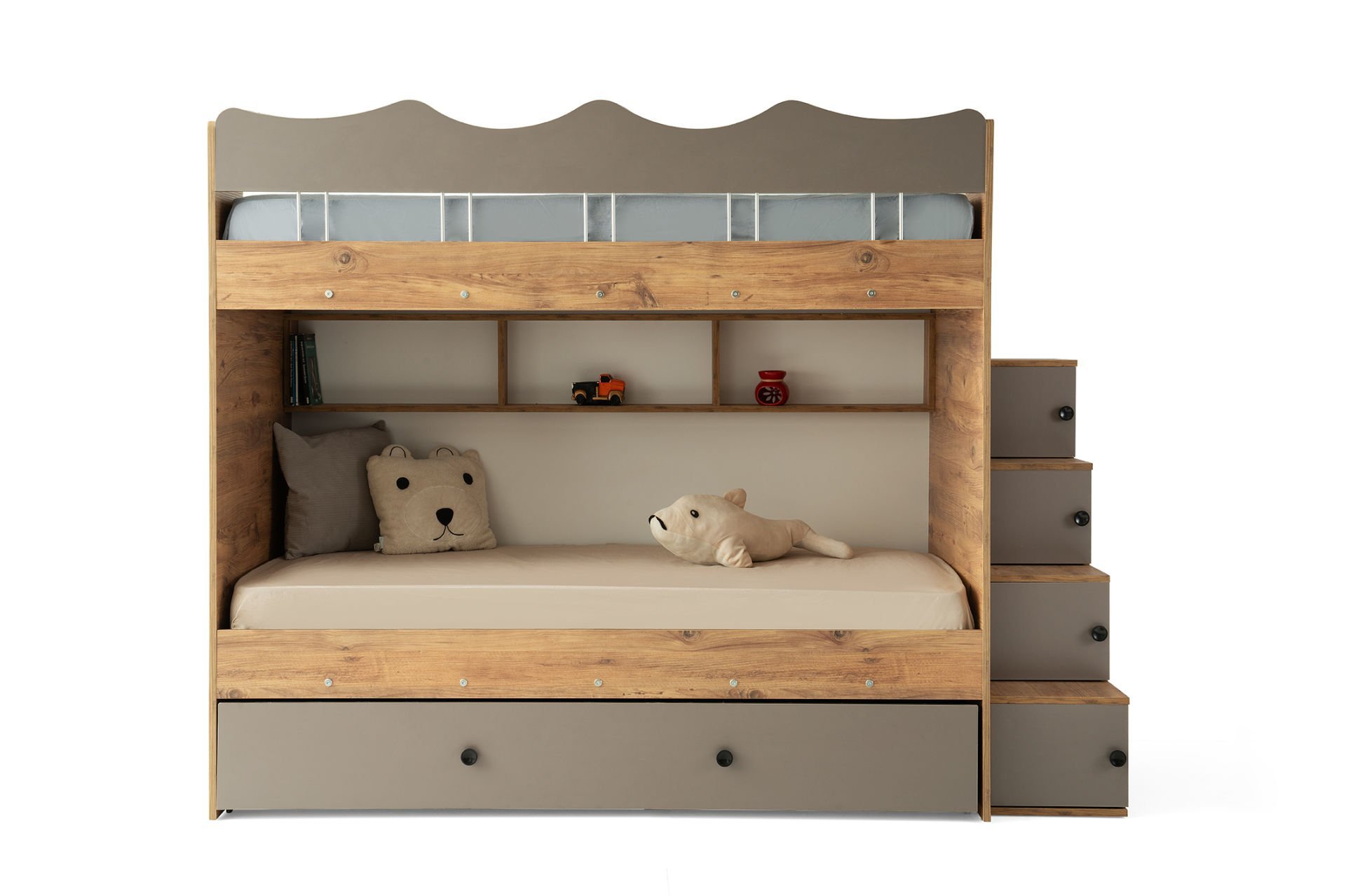 Bulut Ranza 3 Yataklı / Çam-Gri