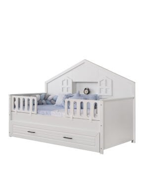 Miracool Ottoman Beyaz Montessori Bebek ve Çocuk Oda Takımı