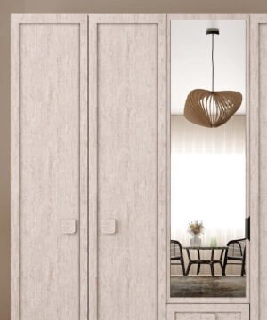 Nilüfer 5 Kapaklı Gardrop / Dolap / Komple MDF