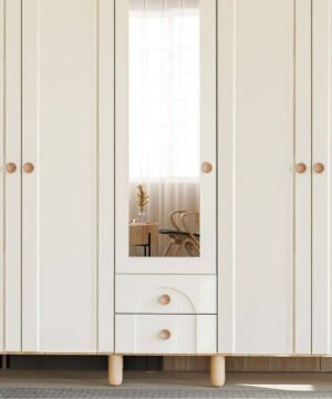 Papatya 5 Kapaklı Gardrop / Dolap / Komple MDF