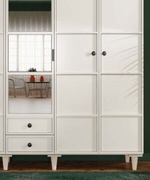 Zambak 5 Kapaklı Gardrop / Dolap / Komple MDF