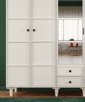 Zambak 5 Kapaklı Gardrop / Dolap / Komple MDF