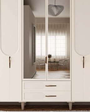 Açelya 6 Kapaklı Gardrop / Dolap / Komple MDF