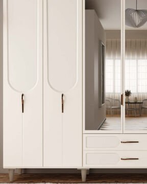 Açelya 6 Kapaklı Gardrop / Dolap / Komple MDF