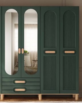 Begonya 6 Kapaklı Gardrop / Dolap / Komple MDF
