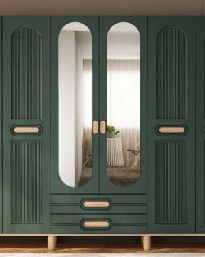 Begonya 6 Kapaklı Gardrop / Dolap / Komple MDF