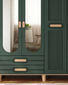 Begonya 6 Kapaklı Gardrop / Dolap / Komple MDF