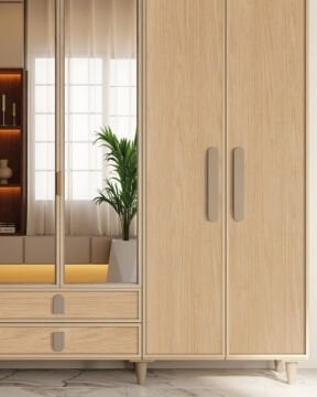 Karanfil 6 Kapaklı Gardrop / Dolap / Komple MDF