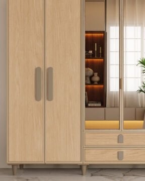 Karanfil 6 Kapaklı Gardrop / Dolap / Komple MDF