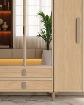 Karanfil 6 Kapaklı Gardrop / Dolap / Komple MDF