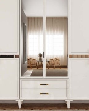 Kardelen 6 Kapaklı Gardrop / Dolap / Komple MDF