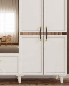 Kardelen 6 Kapaklı Gardrop / Dolap / Komple MDF