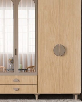 Ladin 6 Kapaklı Gardrop / Dolap / Komple MDF