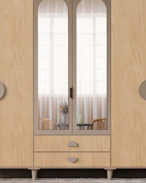 Ladin 6 Kapaklı Gardrop / Dolap / Komple MDF