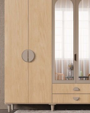 Ladin 6 Kapaklı Gardrop / Dolap / Komple MDF