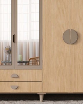 Ladin 6 Kapaklı Gardrop / Dolap / Komple MDF