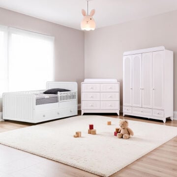 Miracool Mira Beyaz Lena Bebek ve Çocuk Oda Takımı