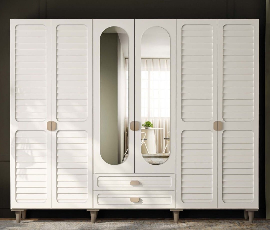 Lavanta 6 Kapaklı Gardrop / Dolap / Komple MDF