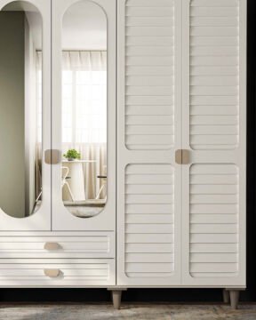 Lavanta 6 Kapaklı Gardrop / Dolap / Komple MDF