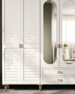 Lavanta 6 Kapaklı Gardrop / Dolap / Komple MDF
