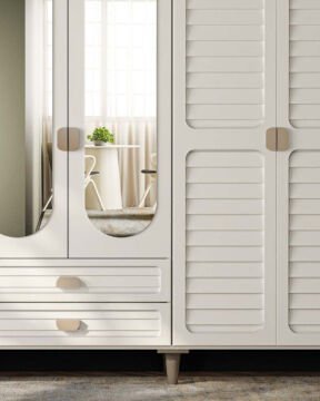 Lavanta 6 Kapaklı Gardrop / Dolap / Komple MDF