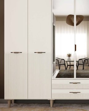 Menekşe 6 Kapaklı Gardrop / Dolap / Komple MDF