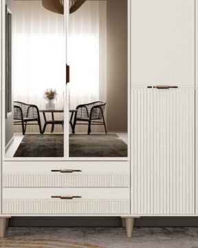Menekşe 6 Kapaklı Gardrop / Dolap / Komple MDF
