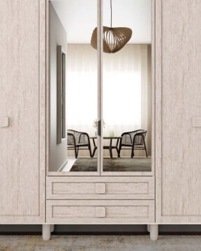Nilüfer 6 Kapaklı Gardrop / Dolap / Komple MDF