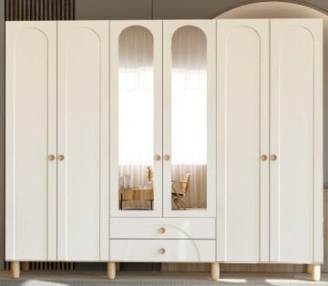Papatya 6 Kapaklı Gardrop / Dolap / Komple MDF