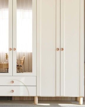 Papatya 6 Kapaklı Gardrop / Dolap / Komple MDF