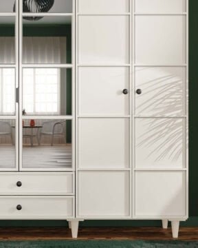 Zambak 6 Kapaklı Gardrop / Dolap / Komple MDF