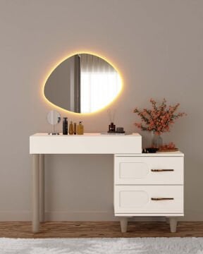 Açelya Aynalı Şifonyer / Led Işıklı / Komple MDF