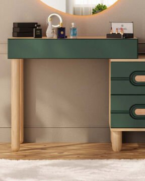Begonya Aynalı Şifonyer / Led Işıklı / Komple MDF