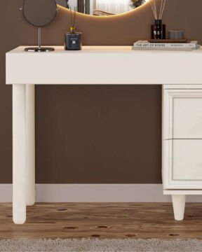 Kardelen Aynalı Şifonyer / Led Işıklı / Komple MDF