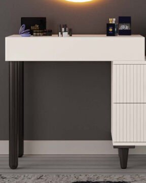 Lale Aynalı Şifonyer / Led Işıklı / Komple MDF