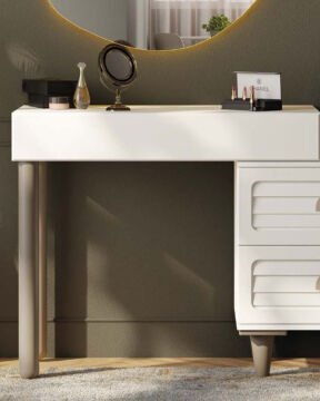Lavanta Aynalı Şifonyer / Led Işıklı / Komple MDF