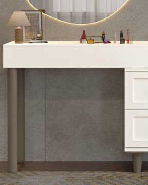 Manolya Aynalı Şifonyer / Led Işıklı / Komple MDF