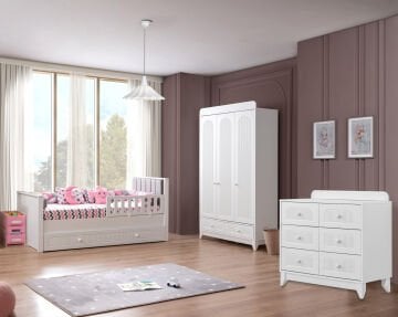 Mira Beyaz Large Bebek Ve Çocuk Odası