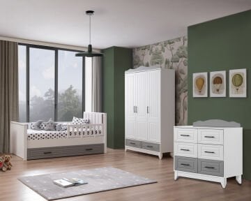 Ottoman Grey Large Bebek Ve Çocuk Odası