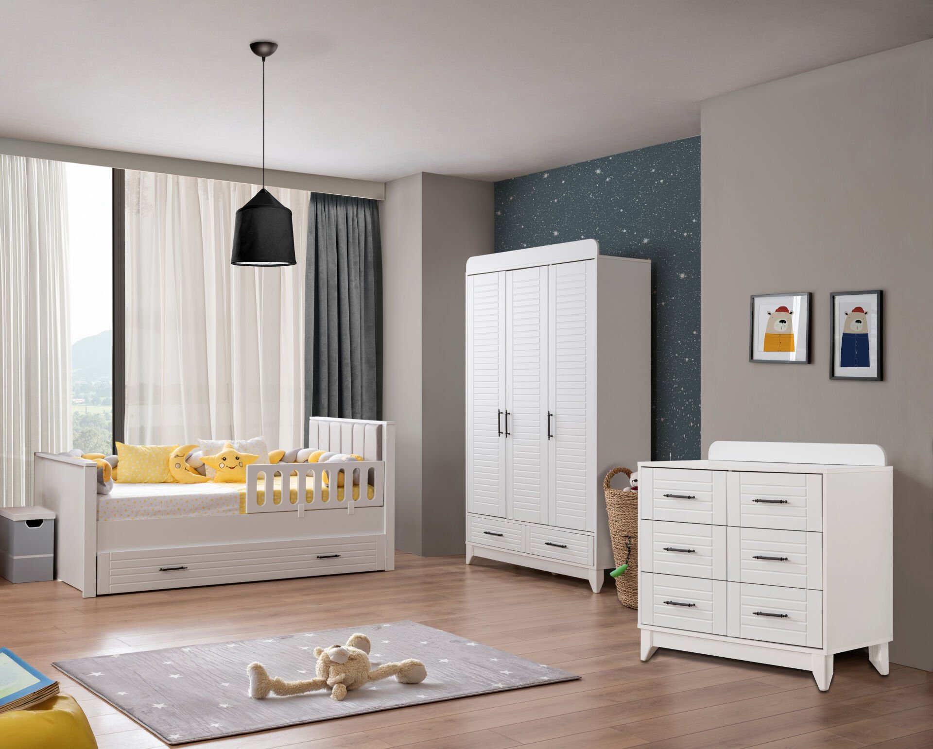 Panjur Beyaz Large Bebek Ve Çocuk Odası