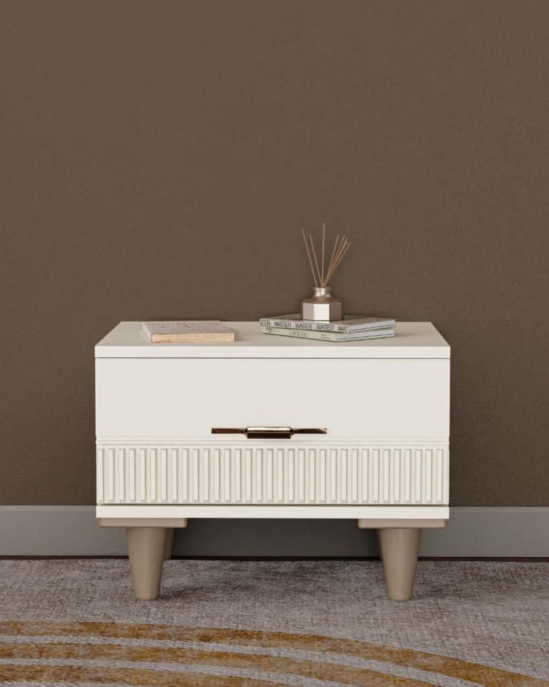 Menekşe Komodin / Komple MDF