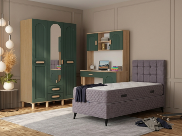 Begonya Genç Odası / Çocuk Odası / Komple MDF