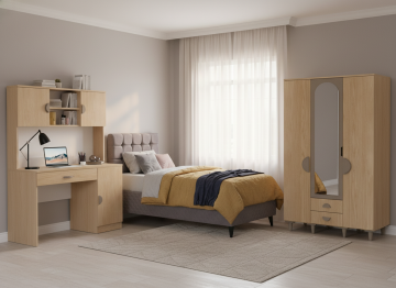 Ladin Genç Odası / Çocuk Odası / Komple MDF