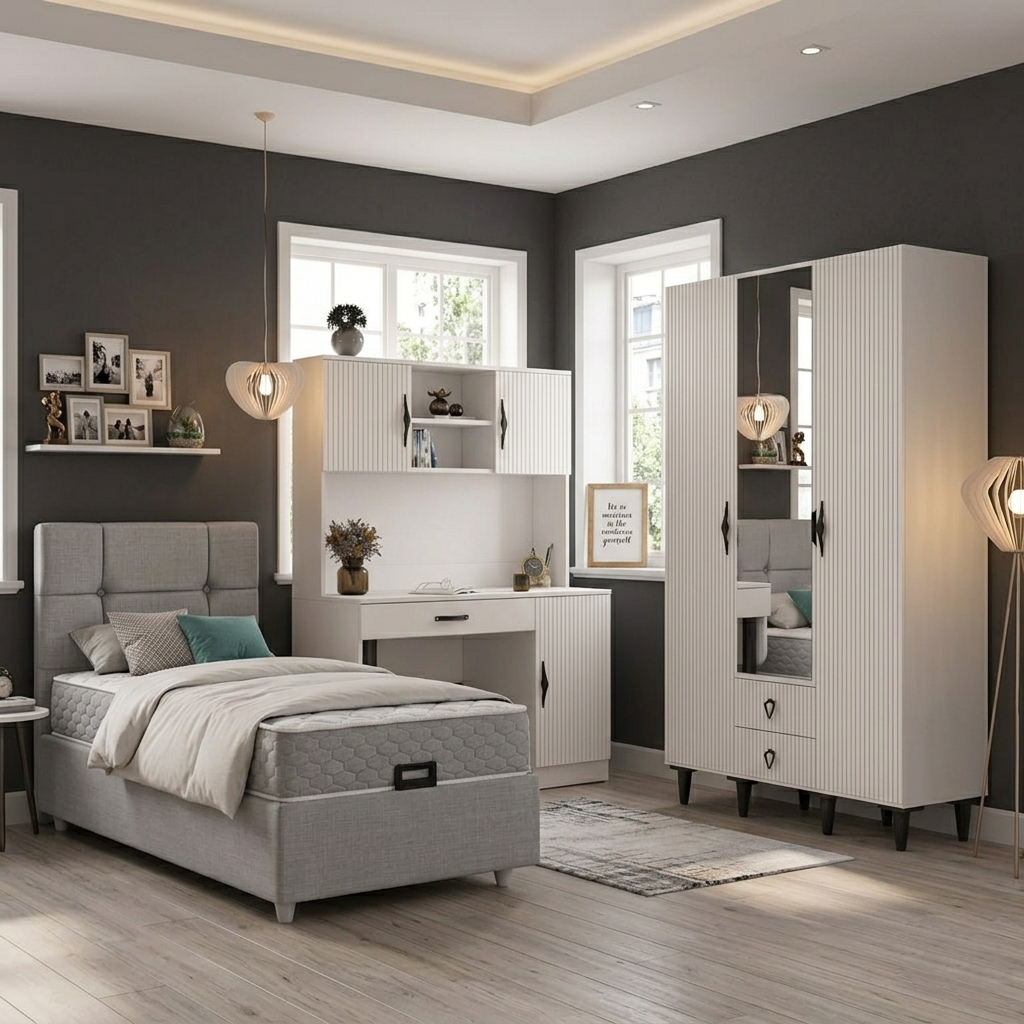 Lale Genç Odası / Çocuk Odası / Komple MDF