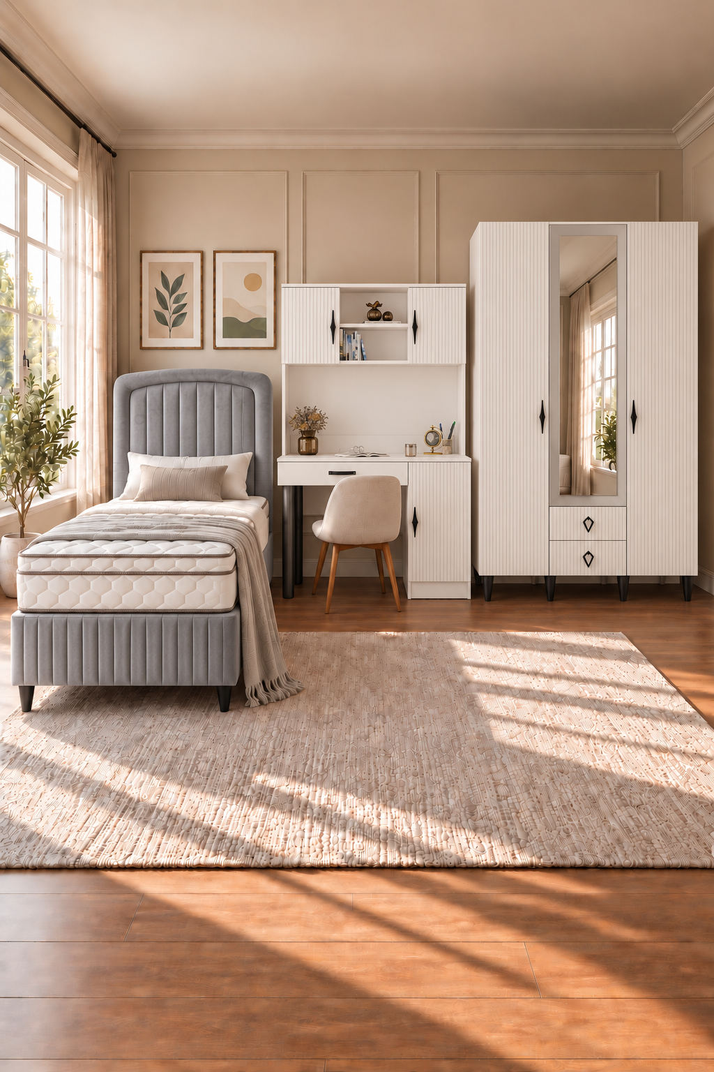 Lale Genç Odası / Çocuk Odası / Komple MDF