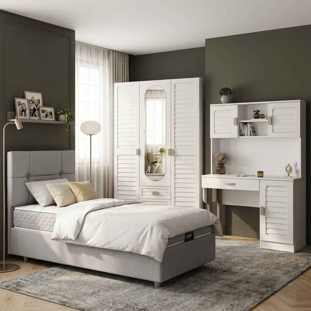 Lavanta Genç Odası / Çocuk Odası / Komple MDF