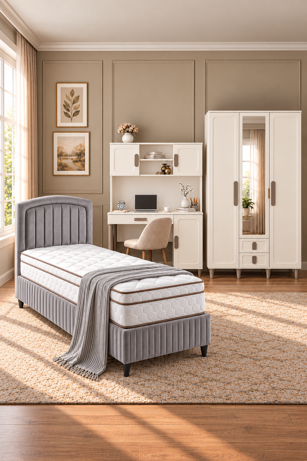 Manolya Genç Odası / Çocuk Odası / Komple MDF